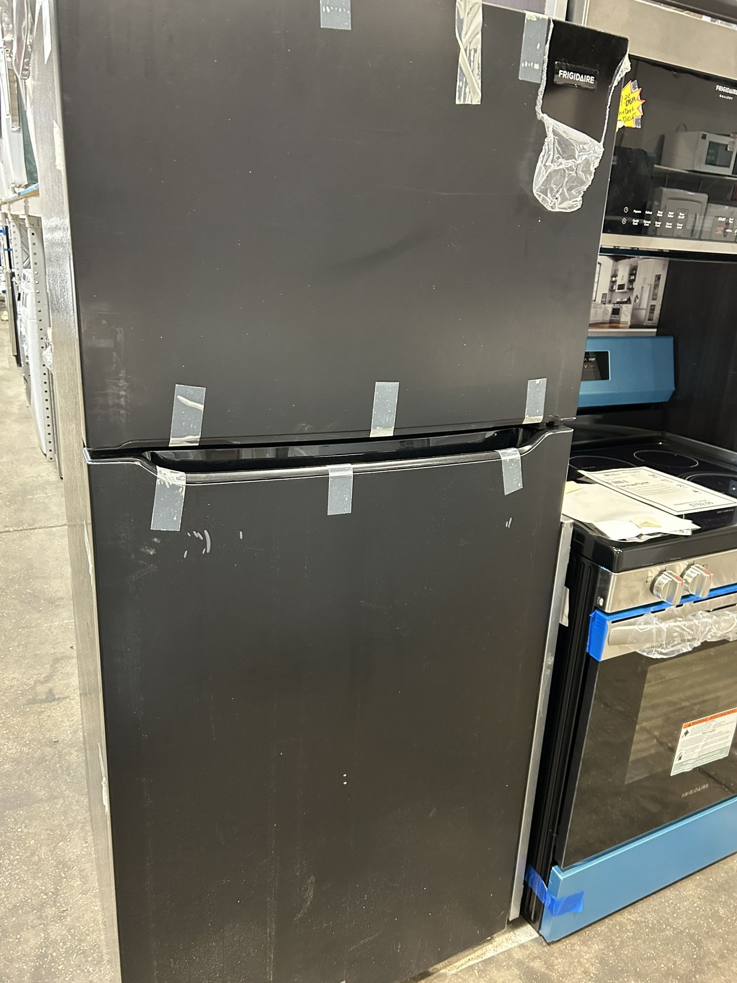 Black Top Freezer Fridge - Open Box New