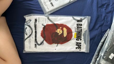 White and black Bape shirt (L, S,M only)
