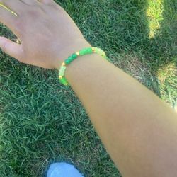 Green Beaded Bracelet