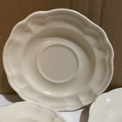 (6) Saucers PFALTZGRAFF Medley Buff Matte