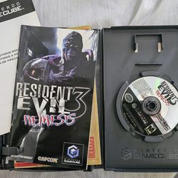 Resident Evil 3 Nemesis For Nintendo GameCube CIB