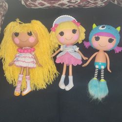 Lalaloopsy Dolls All 3 For $35