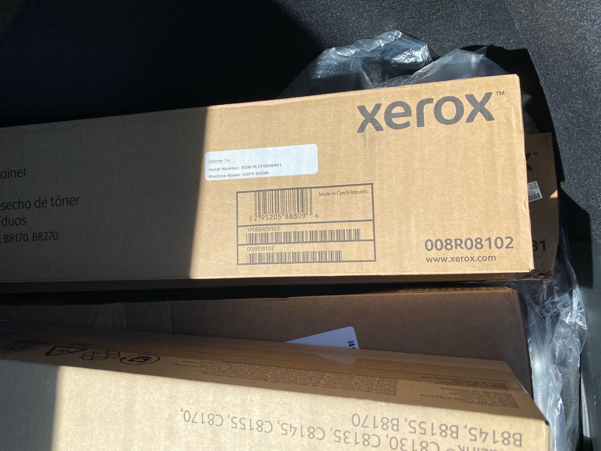 Xerox toners