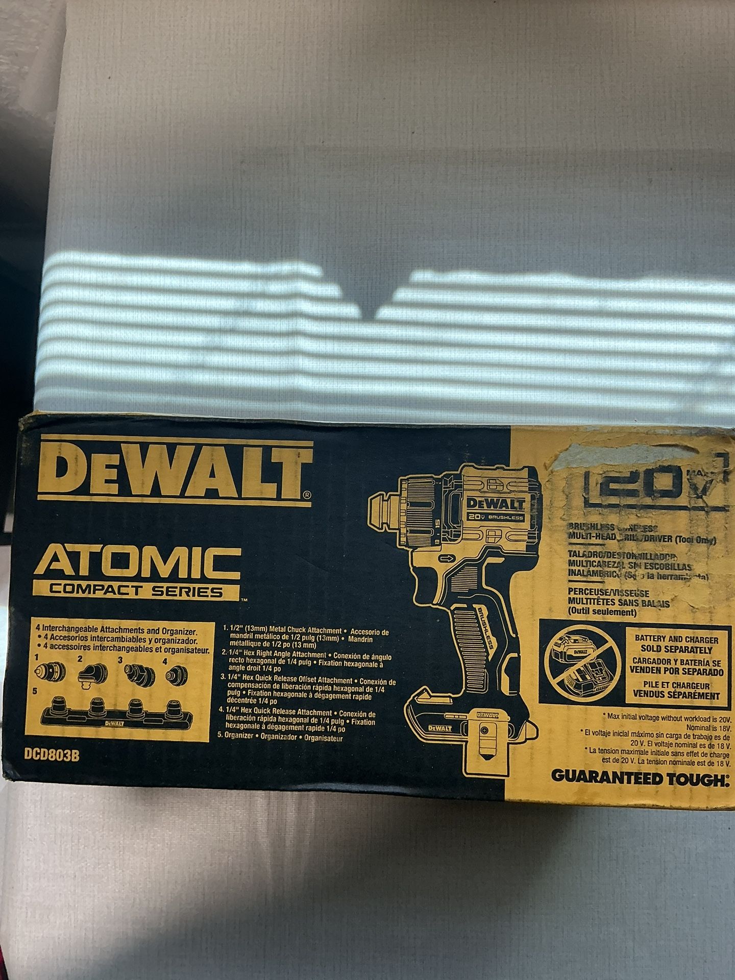 DEWALT. ATOMIC 20V MAX 1/2 in. Multi-Head Drill Driver (Tool Only). DCD803B.