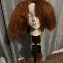 Brown-Orange Long Wig 