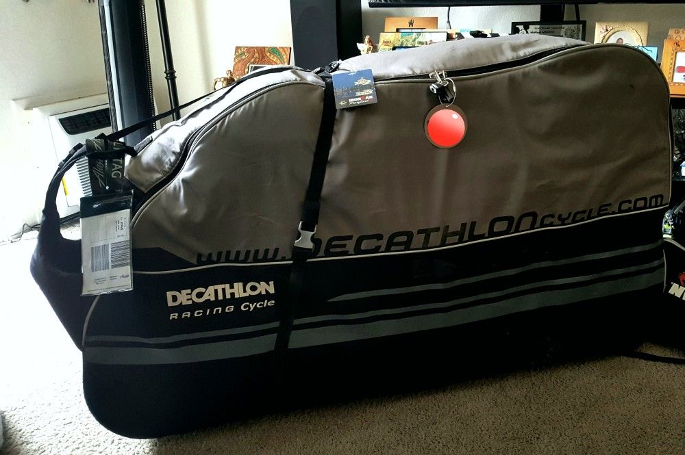 Decathlon rolling Bike bag