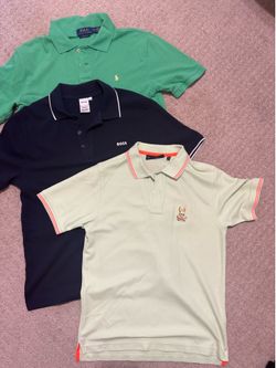 Short sleeve polos Hugo boss, Ralph Lauren psycho bunny