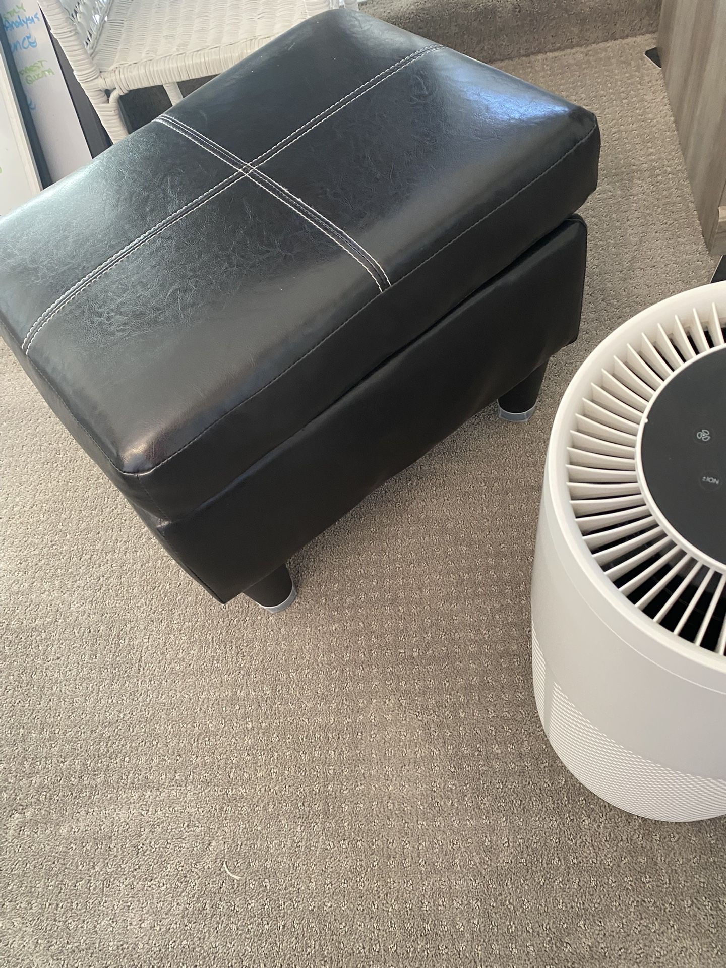 Leather Ottoman Top Comes Apart