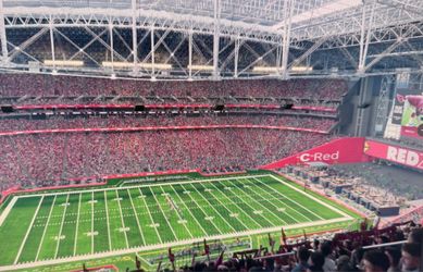 COWBOYS vs CARDINALS - 4 Seats Row 1 MidLevel + Parking Pass Orange West Side Great Lawn by Heritage Park