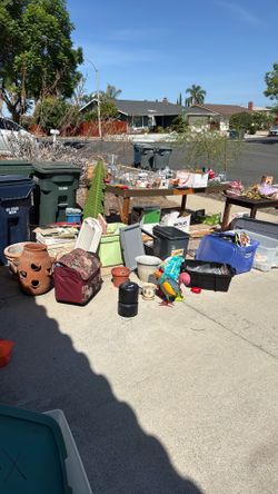 Garage sale right now whole  bin 5 bucks