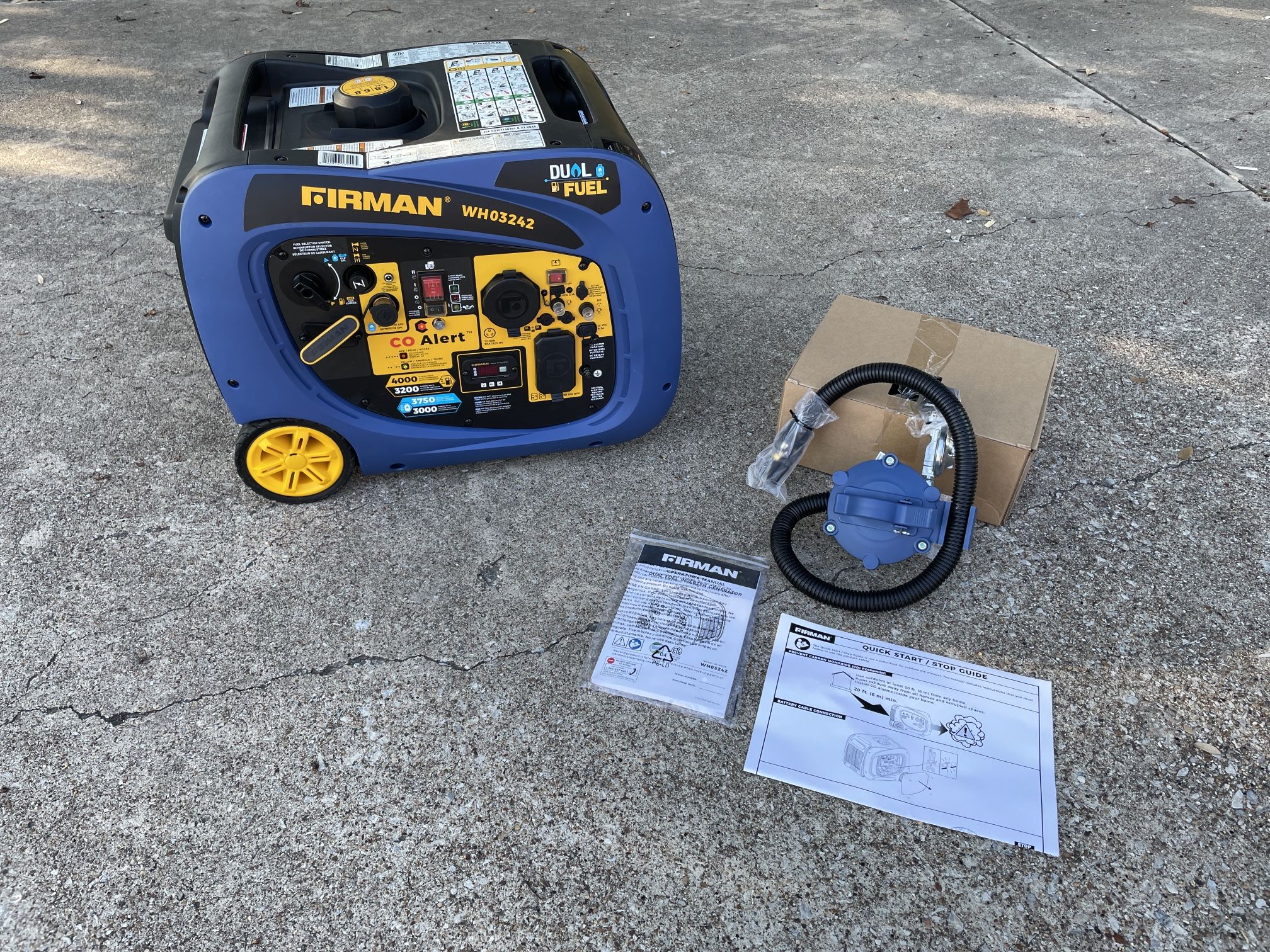 Firman DUAL FUEL INVERTER PORTABLE GENERATOR 4000W ELECTRIC START