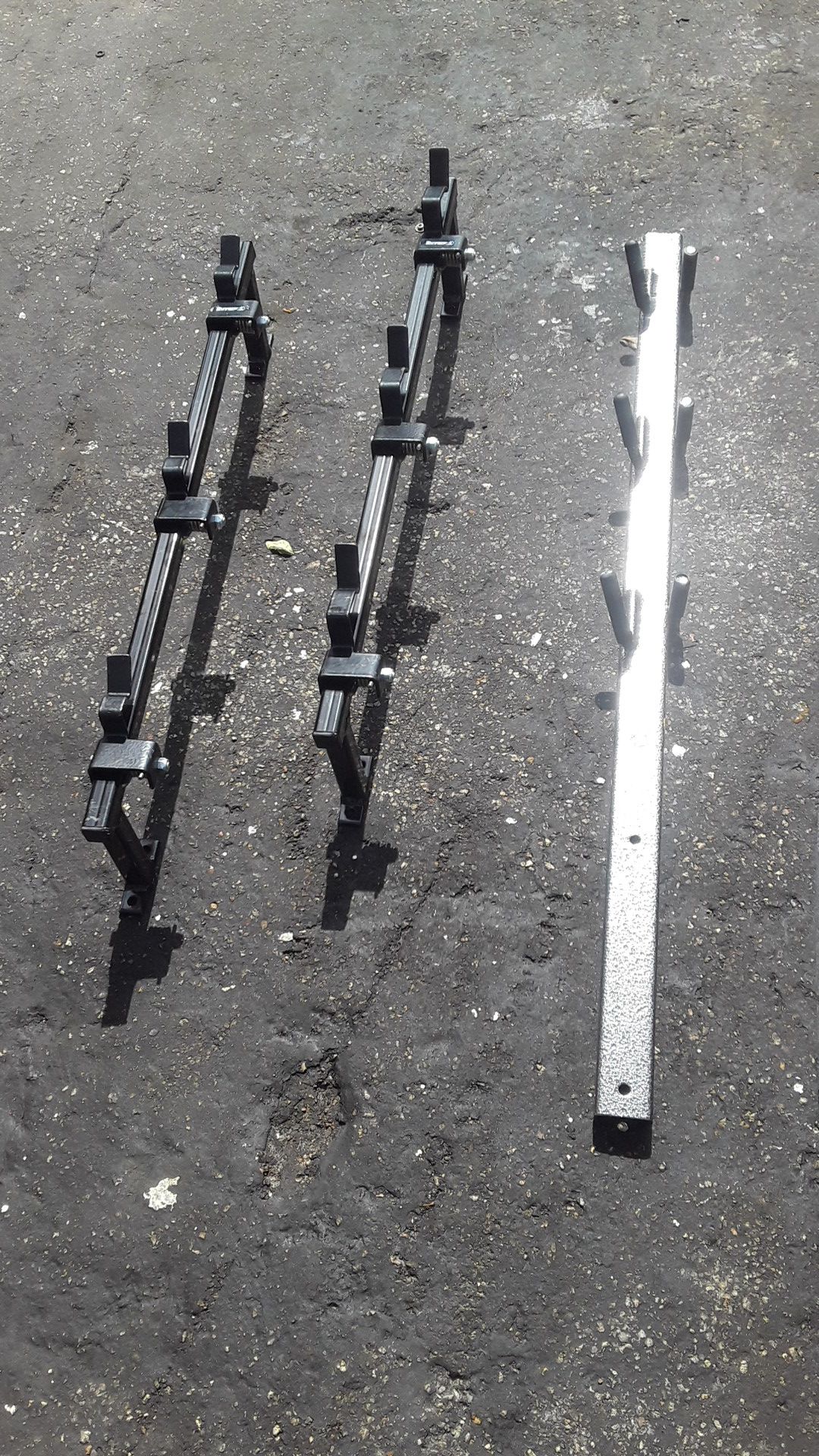 Weedeaters and blower racks for trailer