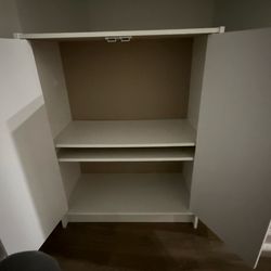 Stackable 2-Door Organizer, White