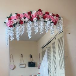Large Rose Mirror 6ft 