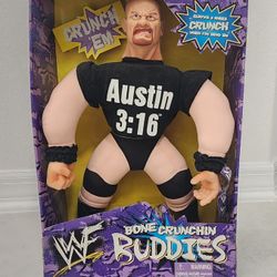 WWF Bone Crunchin Buddies Stone Cold Steve Austin 16-Inch Plush Figure