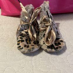 Leopard Print Baby Boots