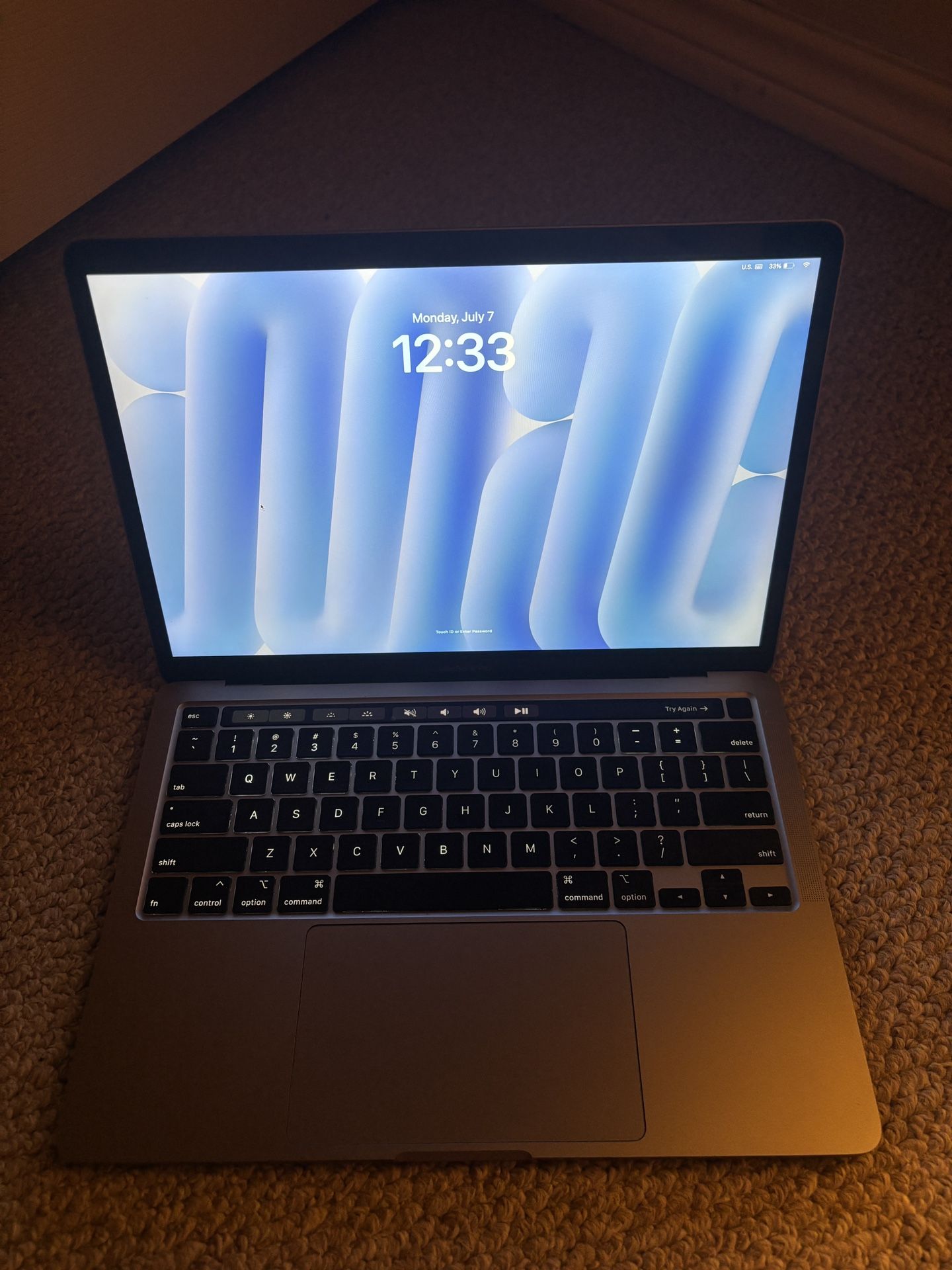 2020 MacBook Pro With Touch Bar And 13-inch Screen