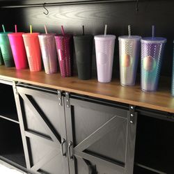 Starbucks Studded Tumblers (Never Used)