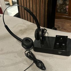 Jabra PRO 9400BS Charging Base with 9400HS Headset NO POWER CORD Untested 