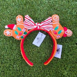 Disney Parks Gingerbread Mickey Minnie Ear Headband