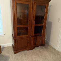 Armoire with glass doors