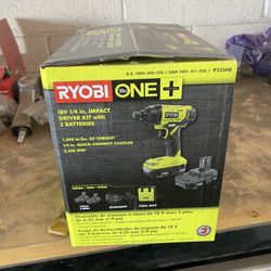 RYOBI ON  18v 1/4 Impact Brand New 