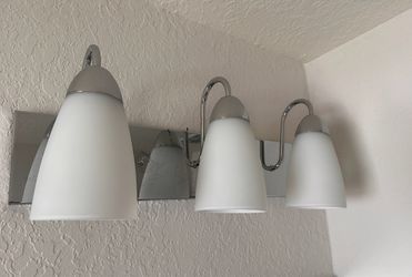 Bathroom Light Fixture- Silver