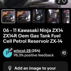 Kawasaki Zx14 Coming Down Frame With A Bill Of Sale Motor Gone 