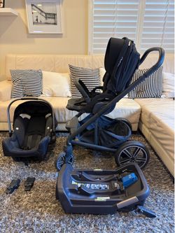 Nuna MIXX2 Stroller Travel System w/ PIPA Car Seat & Base