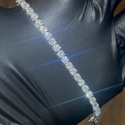 “Icy 4mm CZ Tennis Bracelet in 925 REAL Silver – Radiant Sparkle-Hip Hop Bling