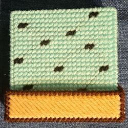 Mint Chocolate Chip Ice Cream Coasters