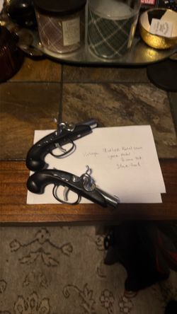Vintage flintlock pistol guns lighters