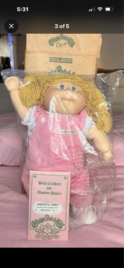 Vintage cabbage, patch kids 1985