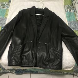  LEATHER  JACKET Size  XL