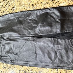 Siena Long Skirt Leather Size 6
