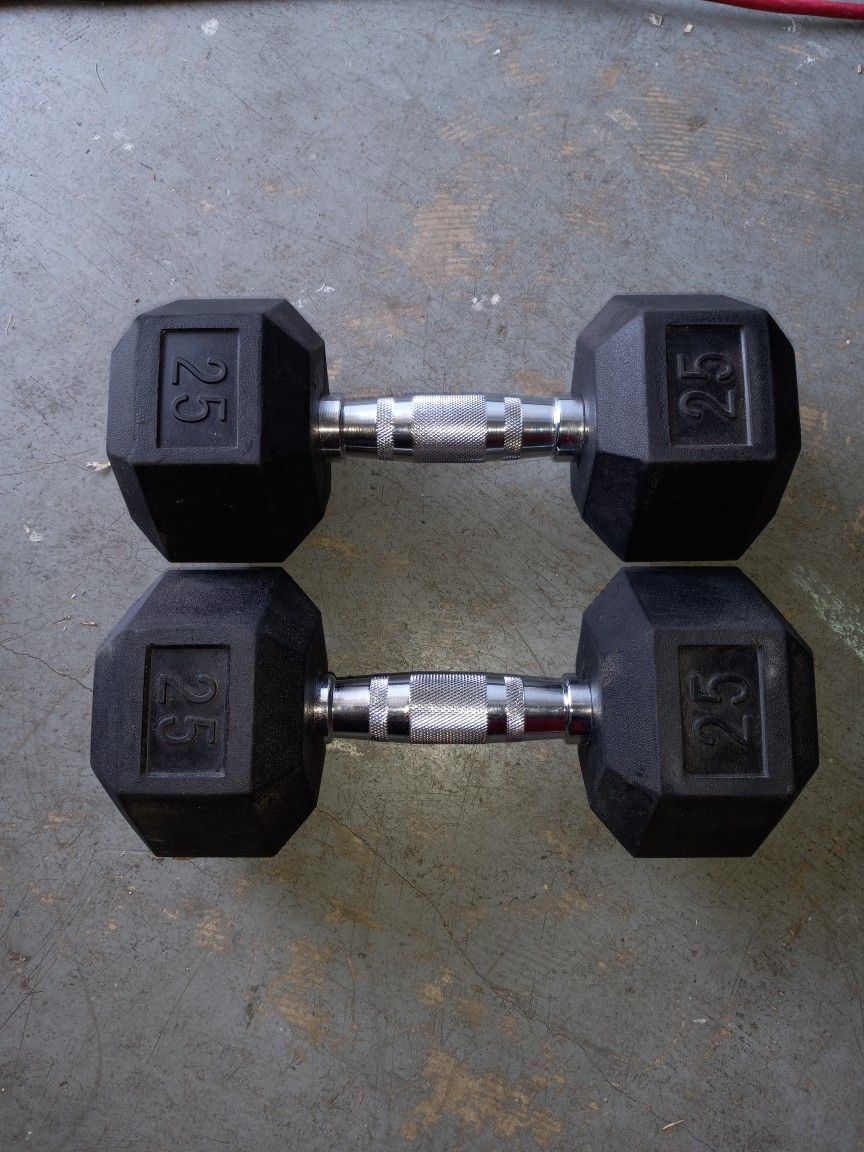 Two Acadamy Sport Dumbbells Like New