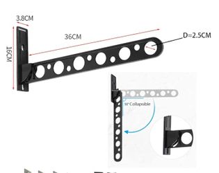 Wall Mounted Clothes Hanging Rack
