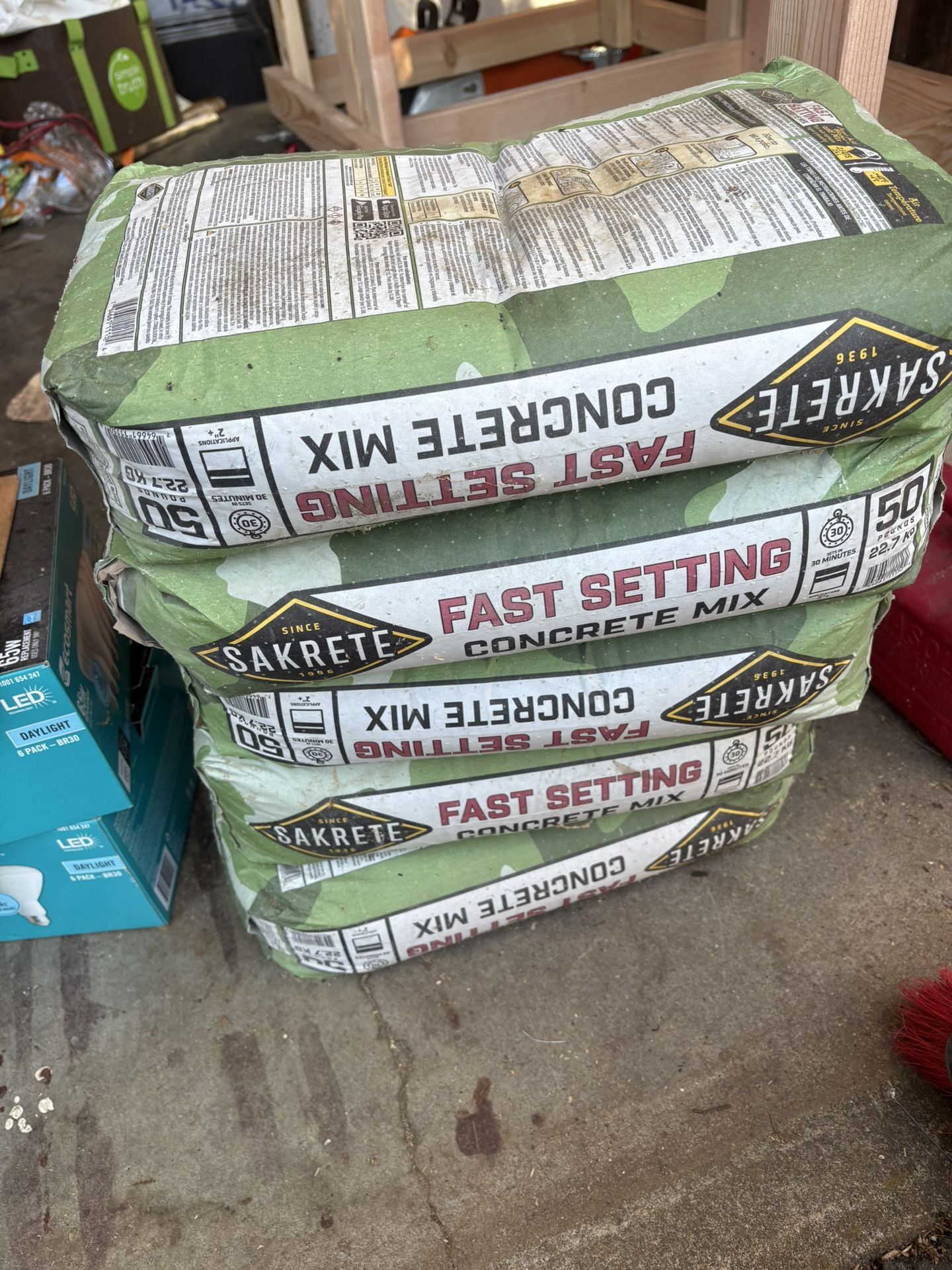 Sakrete Fasting Setting Concrete Mix 50lb 5 Bags