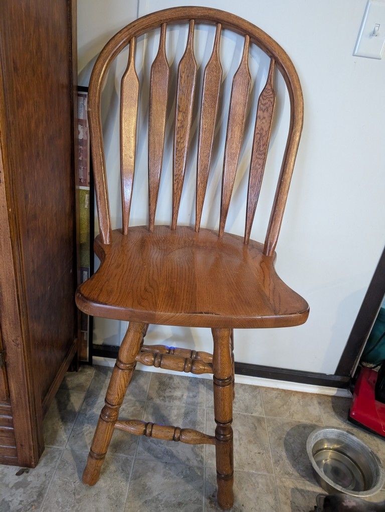 3 Wooden Bar Stools $60 For All 3