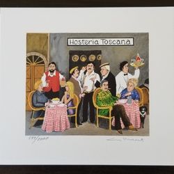 "Hosteria Toscana" Limited Edition Signed Print
