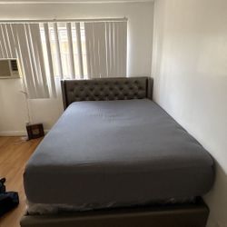 Queen Size Bed Frame Set With Mattress And Box 