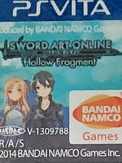 PS VITA Sword Art Hollow Fragment