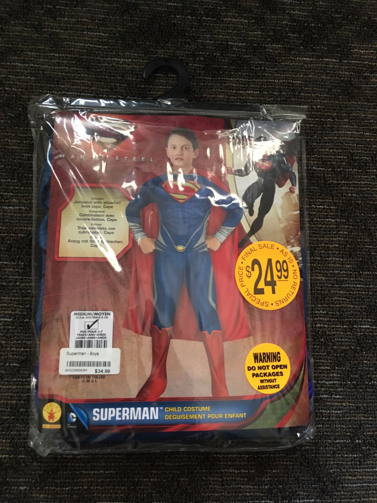 Child Superman Costume (Medium)