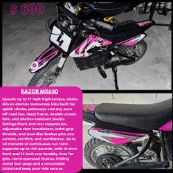Razor Mx650 Electric Dirtbike