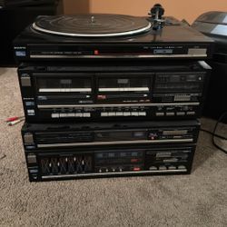 Sanyo Record Player And Cassette Players