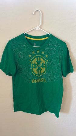 brazil national futbol soccer shirt medium size