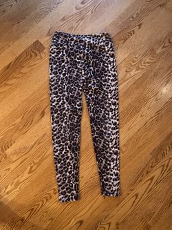Aqua Animal Print Leggings Girls Size S
