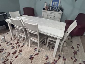 Dining Table And Hutch