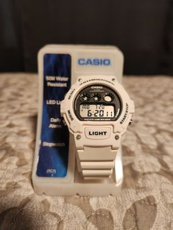 Casio w-214hc white watch