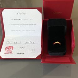 Cartier 18K Gold Ring – Full Set – Like New (Luxury Piece)